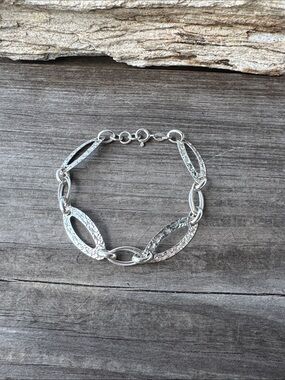 Hammered Sterling SIlver Bracelet